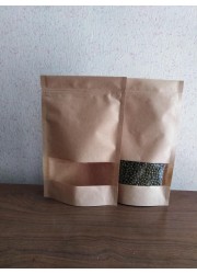  Kraft Paper Zip Lock Stand Pouch
